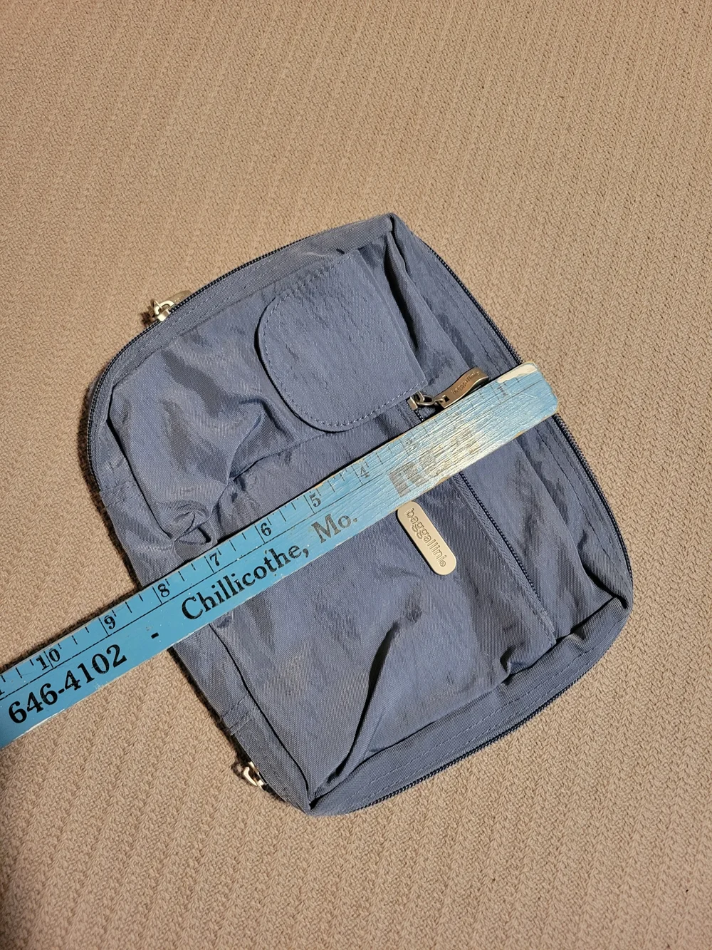 Baggallini Slate Blue Crossbody Pouch